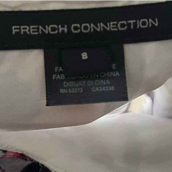 French Connection Aden Bai Lurex Frill Ruffle‎ Cami Top Women's 8 Floral Sparkle - Picture 7 of 10